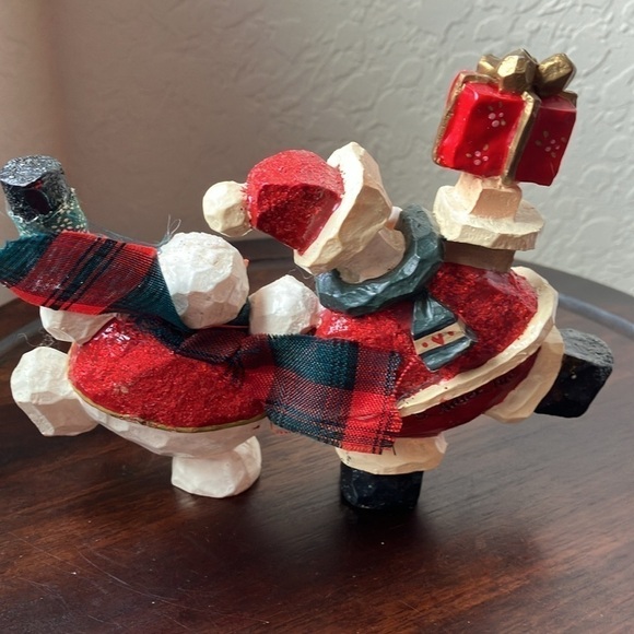 Kurt Adler: Dancing Santa & snowman- Holiday/Christmas/Winter- Decor - Picture 3 of 8